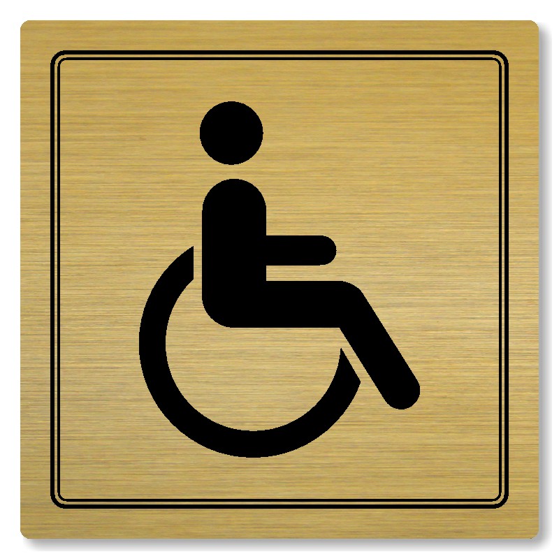 WC invalidé, 118x118mm, zlatá, Utah